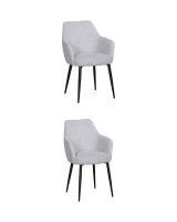 Стул обеденный Katys светло-серый рогожка 2 шт.