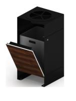 Урна парковая с пепельницей (черная) - МФ 50.02.02-01 (под анкера)