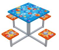 Столик квадратный  (Пузыри)  МФ 04-001