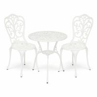 Комплект Secret De Maison Romance (стол +2 стула) алюминиевый сплав, D60/H67, 53х41х89см, butter white