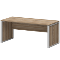 Стол руководителя НТМ-180-КМК Дуб сафари/Металлик 750х1800х800 F0000031425