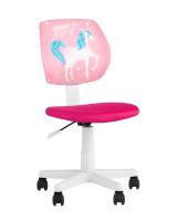 Кресло компьютерное детское ЛОЛО Unicorn, пластик белый