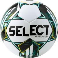 Мяч футбольный SELECT Match DВ V23, 0575360004,р.5, FIFA Basic, 32п, ПУ, гибр.сш., бело-зелено-черн