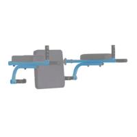 Брусья откидные со спинкой Midzumi Heikobo (небесная лазурь)