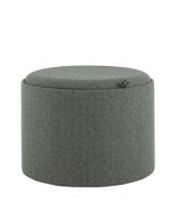 Пуф с ящиком Хюгге L букле темно-серый