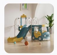 Игровой комплекс с горкой и качелями UNIX Kids Bus (171 cm) 