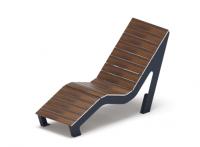 Шезлонг парковый - МФ 42.03.01 (Темный дуб) Д:580 (под анкера) (под анкера)