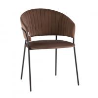 Стул Бруно велюр коричневый