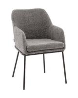 Стул с подлокотниками Кози new ткань букле тёмно-серый