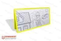 Напольный двойной модуль «Многоразовая раскраска» (150x75) желтый