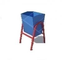 Урна металлическая синяя ДХО 01030