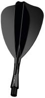 Литые оперения с хвостовиками Winmau Fusion Arrow Short (черные)