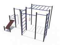 Кроссфит (комплекс из шведских стенок, скамья для пресса, турников и рукохода) СОВ 04508