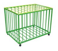 Контейнер для мячей на колесиках (метал)1000х700 h720мм ( разборный с крышкой)