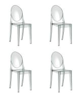 Стул Victoria Ghost New серый 4 шт.