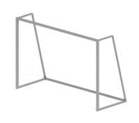 Ворота мини футбольные (серые) (с креплением сетки) - СО 2.60.02-03