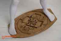 Балансировочная доска-лабиринт «Для ножек №3» покрытая маслом