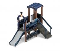 Паровозик (серо-синий) мини - ДИК 1.03.5.01-13