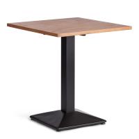 Стол RAGNAROK  дерево вяз/железная опора, 70х70х76 см, груша №3/черная опора