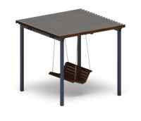 Пергола тент с качелями - МФ 78.02.01-И1 /с поликарбонатом/