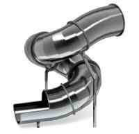 Горка тоннельная винтовая 2000 нержавеющая сталь SNST 2000.764