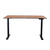 Стол регулируемый электрический LuxAlto LA-H33-2AR2 черный/дуб HPL 140*85*1,2