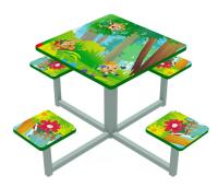 Столик квадратный  (Чубики)  МФ 04-001