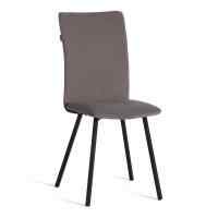 Стул обеденный La Rousse флок , серый/черный, 29, 49х50х93