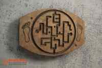 Балансировочная доска-лабиринт «Для ножек №2» (покрытая маслом)