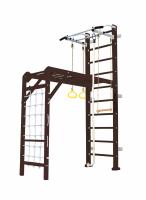 Шведская стенка Kampfer Union Wall (№5 Шоколадный Стандарт белый турник)