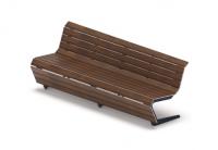 Скамья - МФ 42.02.02-20 (Темный дуб) Д:2400 (под анкера)