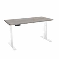 Стол с регулировкой высоты электрический LuxAlto LA-T33-2A3 белый/дуб бежево-серый ЛДСП 135*80*2.5