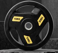 Диск обрезиненный c хватом UNIX Fit PRO 15 кг, 51 мм, 1 шт.