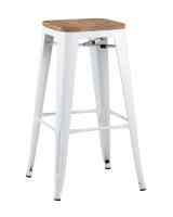 Стул барный TOLIX WOOD белый глянцевый