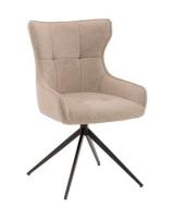 Стул Carlene вращающийся бежевый
