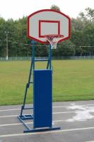 Стойка стритбольная складная с фанерным щитом, кольцом, сеткой и защитой ATLET Street IMP-A14