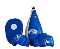 Набор д/нач. спортсмена N 6: груша "Львенок", перчатки детские, шлем боксерский детский