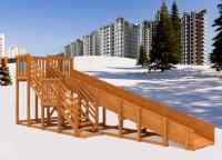 Зимняя горка "IgraGrad Snow Fox", скат 8 м 