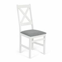 Стул CROSSMAN Многослойная фанера, 100*41*40, white, ткань серая (16/1) разобранный