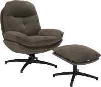 Кресло мягкое Everprof Lime Ткань Темно-коричневый