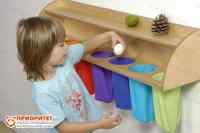 Настенный тактильный модуль с мешочками