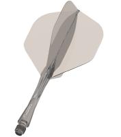 Литые оперения с хвостовиками Winmau Fusion Intermediate Grey Smoke (серые)