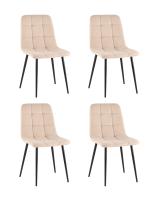 Стул Одди Original велюр бежевый 4 шт.