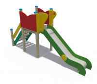 Горка Детство Н-1200 (металлический скат) ИО 07050