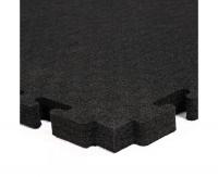 Будо-мат, 100 x 100 см, 20 мм, цвет чёрный