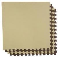 Мягкий пол разноцветный 60*60 (см) 1,44 (м2) с кромками 60МП (бежево-коричневый)