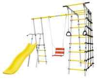 Дачный комплекс "Богатырь" + ЦЕПНЫЕ качели Romana 103.07.06 (серый/жёлтый)