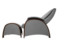 Кресло-качалка (маятник) с массажем FUJIMO BALANCE 2 Серый с пуфом