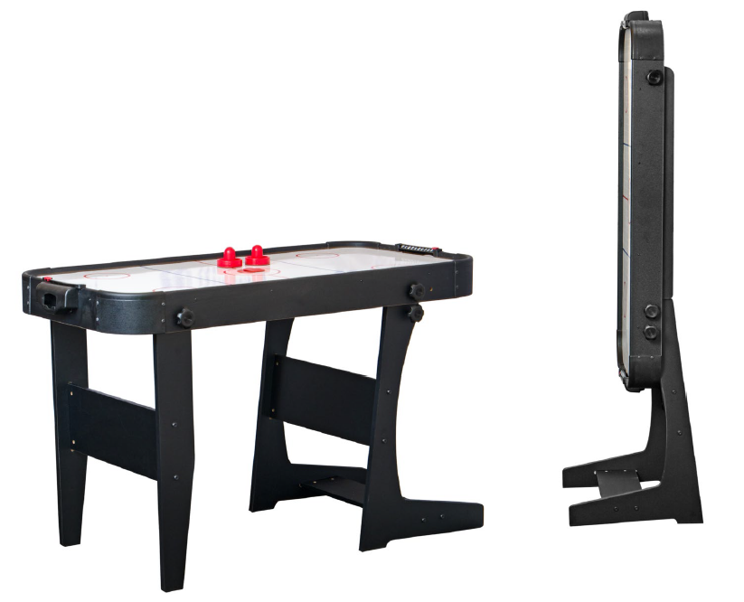 Игровой стол - аэрохоккей "Jersey" 4 ф (черный, складной)