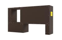 Уличное препятствие для НВП и ОБЖ: "Стенка с двумя проломами"